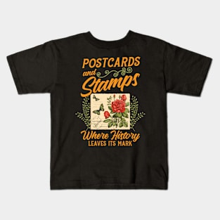 Postcard & stamps Kids T-Shirt